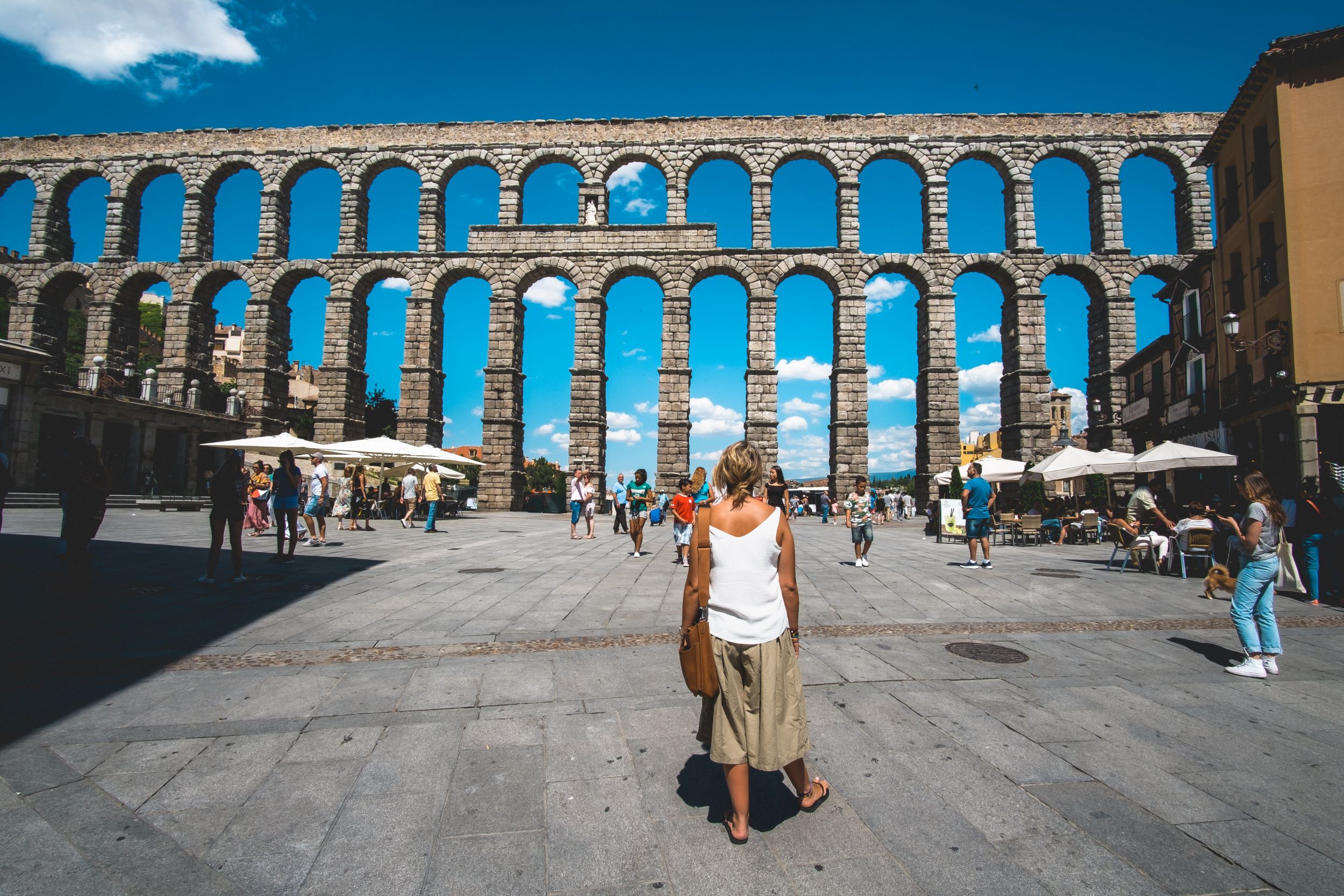 Segovia Aqueduct. historical tours in Spain